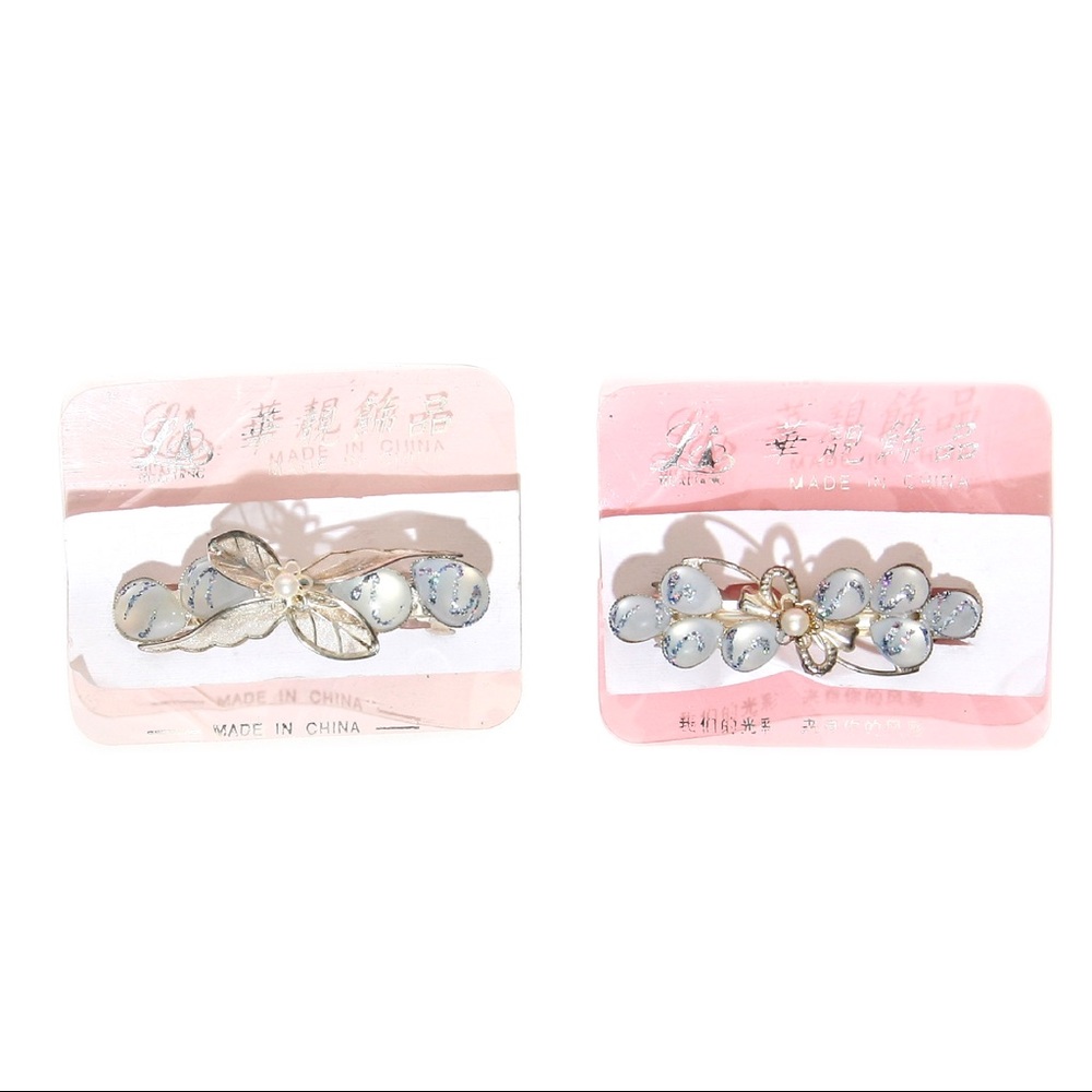 Set of two “Something Blue” Bridal Barrette